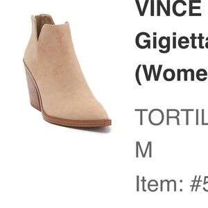 Vince Camuto Women's Beige Ankle Booties